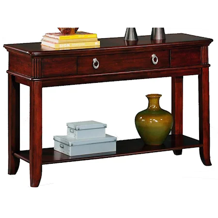 1 Drawer Sofa Table with Lower Shelf